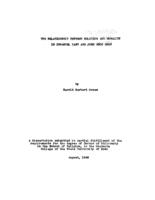The relationship between religion and morality in Immanuel Kant and John Wood Oman