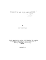 The ministry of women in the Society of Friends