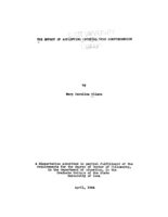 The effect of amplifying material upon comprehension