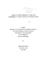 A survey of certain experiments in large scale housekeeping as a partial solution of the family problem