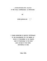 A phono-photographic analysis of the vocal disturbances in stuttering