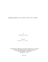 Temperature gradients in the boundary layer with heat transfer