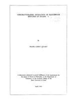 Chromatographic separation of equilibrium mixtures of sugars I.
