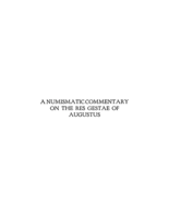 A numismatic commentary on the Res gestae of Augustus: with four plates