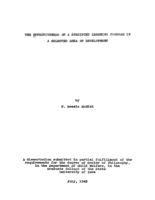 The effectiveness of a specified learning program in a selected area of development