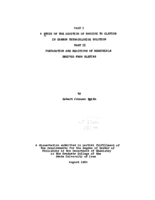 Part I A study of the addition of bromine to olefins in carbon tetrachloride solution: Part II Preparation and reactions of mercurials derived from olefins