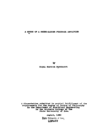 A study of a shunt-ladder feedback amplifier