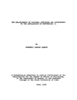 The relationship of parental attitudes and adjustments to the development of stuttering: I