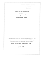 Studies on the autoxidation of fats