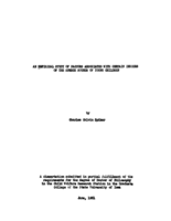 An empirical study of factors associated with certain indices of the speech sounds of young children