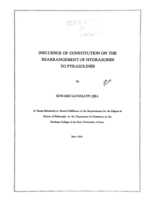 Influence of constitution on the rearrangement of hydrazones to pyrazolines
