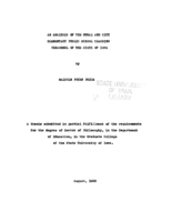 An analysis of the rural and city elementary public school teaching personnel of the state of Iowa