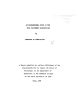 An experimental study of the Iowa placement examinations