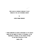 Four essays on economic problems of Great Britain in the late nineteenth century