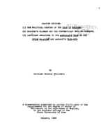 Chaucer studies: (1) The political meaning of the Tale of Melibee, (2) Chaucer's plowman and the contemporary English peasant; (3) Important analogues to the Manciple's tale in the Ovide moralisté and Machaut's Voir-dit
