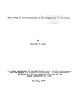 The effect of hypophysectomy on the embryology of the chick