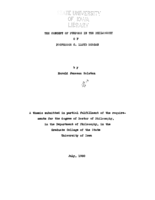 The concept of purpose in the philosophy of Professor C. Lloyd Morgan