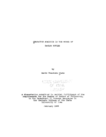 Character analysis in the works of Carlos Reyles
