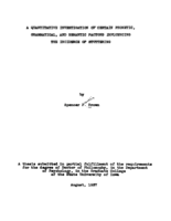 A quantitative investigation of certain phonetic, grammatical, and semantic factors influencing the incidence of stuttering