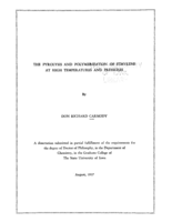 The pyrolysis and polymerization of ethylene at high temperatures and pressures