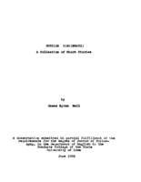 Outside Cincinnati: a collection of short stories