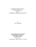 A comprehensive performance project in organ literature: with an essay on the integration of beginning piano and organ study