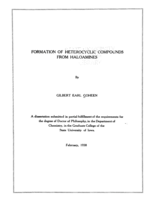 Formation of heterocyclic compounds from haloamines