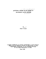 Additional studies on the history of Mississippi valley drainage