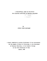 A philosophical study of principles for selecting activities in physical education
