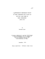 A comprehensive performance project in piano literature and an essay on the solo piano works of Karol Szymanowski (1882-1937)