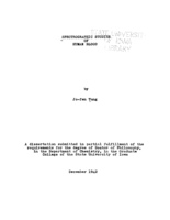 Spectrographic studies of human blood