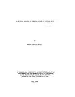 A critical analysis of certain aspects of ethical proof