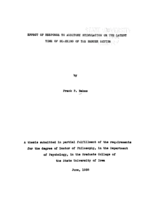 Effect of response to auditory stimulation on the latent time of blocking of the Berger rhythm