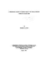A kinesiological analysis of selected phases of the physical education program for college women