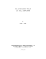 The alcoholysis of sugars and sugar derivatives