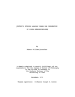 Synthetic studies leading toward the preparation of linear benzoquinolines