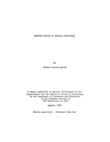 Optimum design of spatial structures