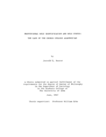 Professional role identification and role stress: The case of the church college academician