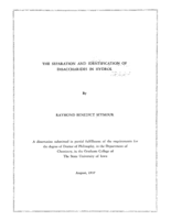 The separation and identification of disaccharides in hydrol