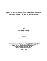 Effects on speed of performance of interference tendencies, achievement imagery, and mode of inducing failure
