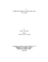 A chronology of changes in collegiate football rules 1873 to 1954