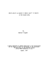 Phonic ability as related to certain aspects of reading at the college level