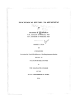 Biochemical studies on aluminum