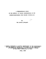A thermodynamic study of the effects of volume distribution of the combustion-chamber upon engine performance