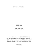 Sociological problems in recent drama