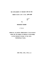 The development of commerce between the United States and Sweden, 1870-1925