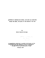Attitudes of American war novels, 1917-1923 and 1942-1948, toward the enemy, the army and the purpose of the war