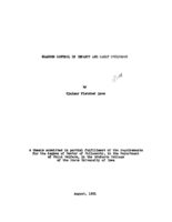Bladder control in infancy and early childhood