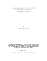 A rhetorical analysis of sixteen speeches by Norman Thomas in the 1932 presidential campaign