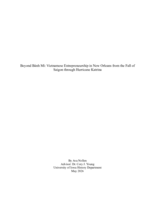 Beyond Bánh Mì: Vietnamese Entrepreneurship in New Orleans from the Fall of Saigon through Hurricane Katrina
